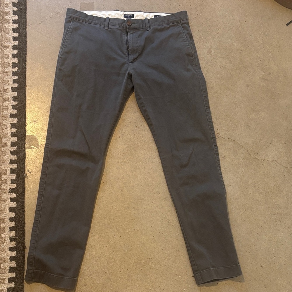 Men's J Crew Dark Gray Pants Slim 34x32